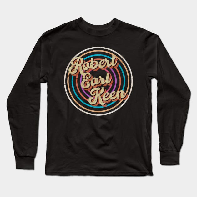 vintage circle line color Robert Earl Keen Long Sleeve T-Shirt by KirikKikuk.Store